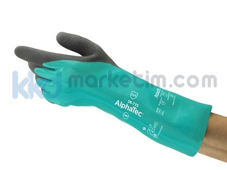 ﻿Ansell AlphaTec® 58-735  Kimyasal İş Eldiveni