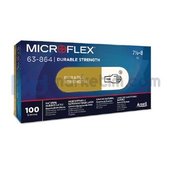 ﻿Ansell MICROFLEX® 63-864 Tek Kullanımlık Pudralı Eldiven