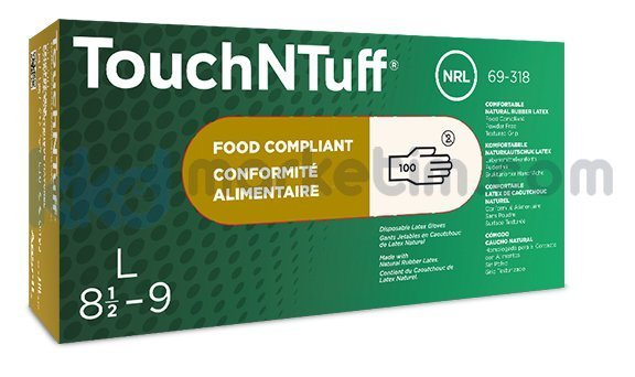 ﻿Ansell TouchNTuff ® 69-318 Tek Kullanımlık Pudrasız Eldiven