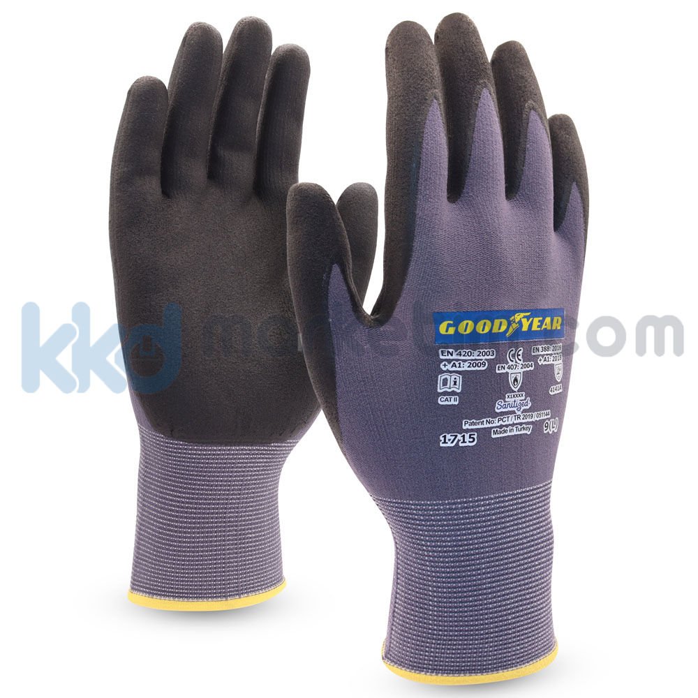 Goodyear 1715 Köpük Nitril İş Eldiveni