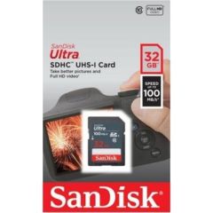 SanDisk Ultra SDHC 32GB 100 MB/s Class 10 UHS-I Hafıza Kartı SDSDUNC-032G-GN6IN
