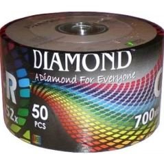 Diamond CD-R, 52X, 700MB, 50'li Paket