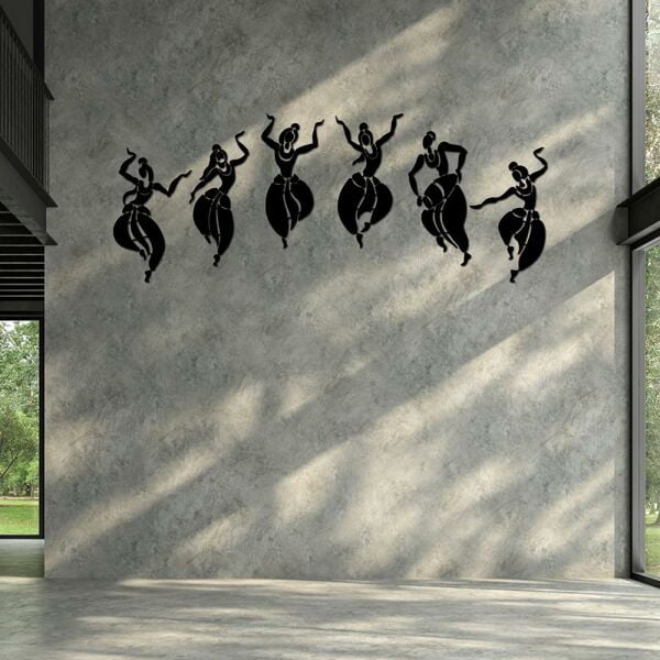 İndian Dance 6 Lı Metal Duvar Tablosu