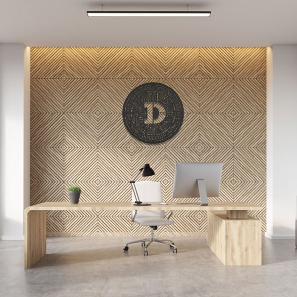DOGE COIN METAL WALL ART