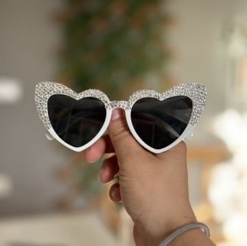 Swarovski Taşlı Gelin Gözlüğü