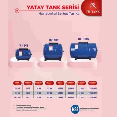 50 Litre Yatay Ayaklı Nsf Membranlı Hidrofor Genleşme Tankı