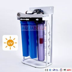 500 GPD Direk Akışlı Saf Su Üretme Cihazı Günde 1900 LT Kapasiteli UV Cihazlı