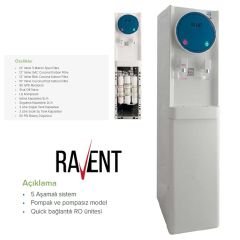 Ravent YV-9910 POMPASIZ Arıtmalı Su Sebili