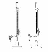 LG025.21.0005 Büret, Mikro, PTFE Musluklu, Sehpalı 5 ml Hacim, Tolerans 0.02 ml