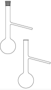 Cam Teknik LG006.18.0100 Engler distilasyon balonu, Şilifsiz 100 ml Hacim