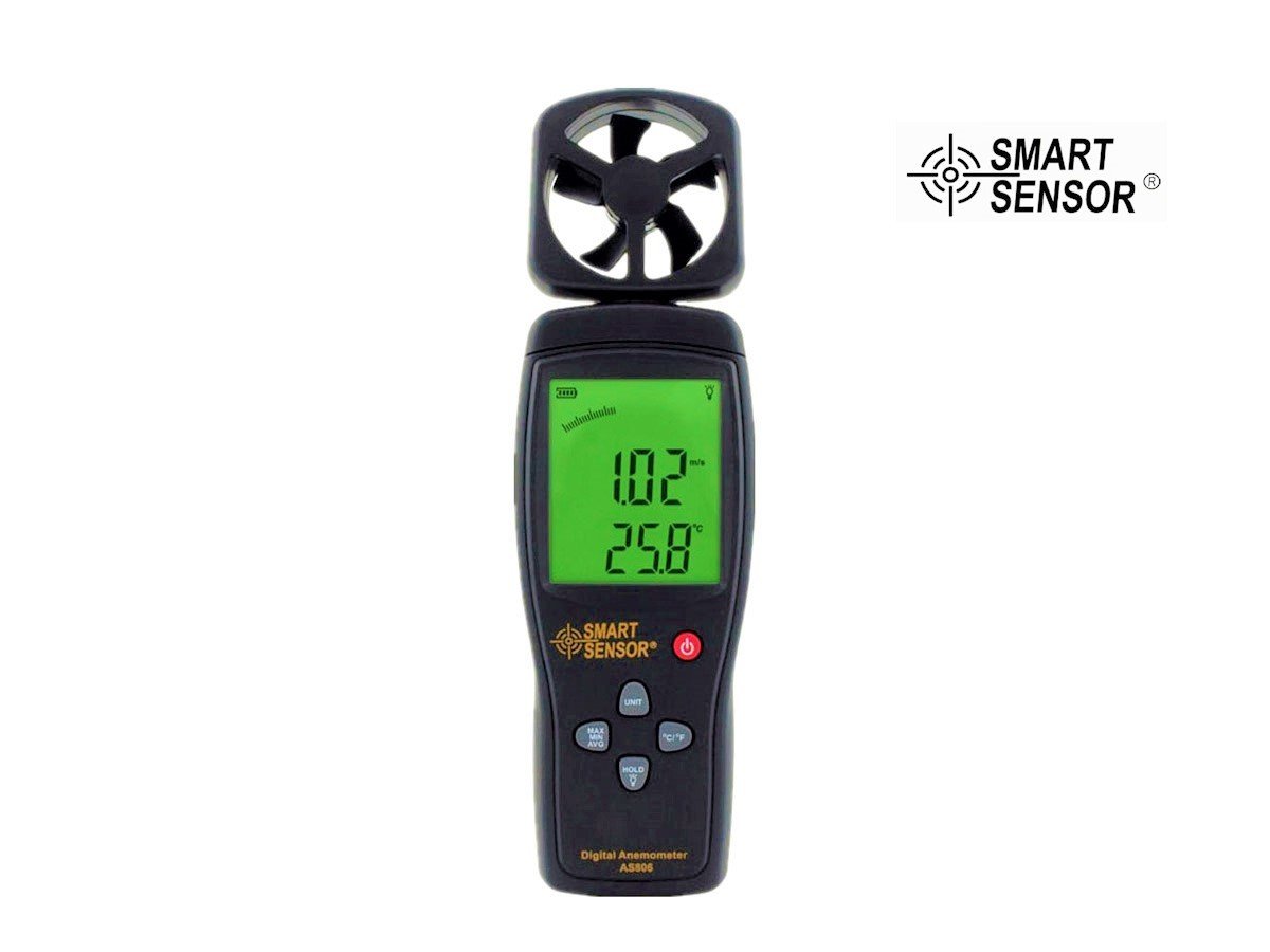 Smart Sensor AS 806 Rüzgar Hızı ve Sıcaklık Ölçer Anemometre