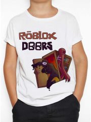 Roblox Doors Çocuk Tişört Unisex Kesim