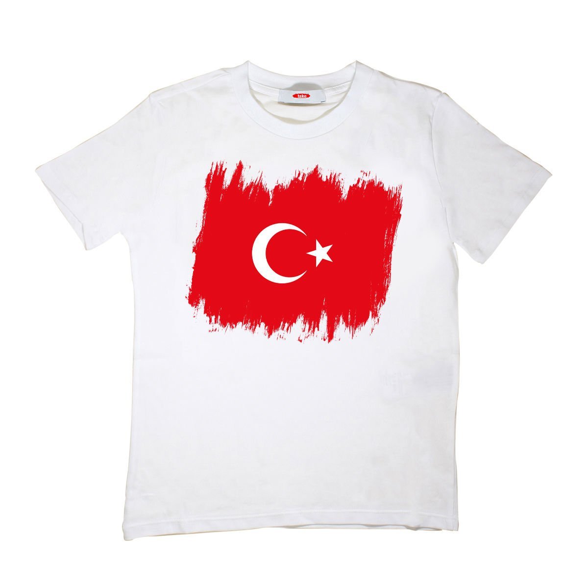 Türk Bayrağı Baskılı Çocuk Tişört Unisex
