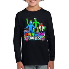 Rainbow Friends Uzun Kollu Çocuk Tişört Unisex