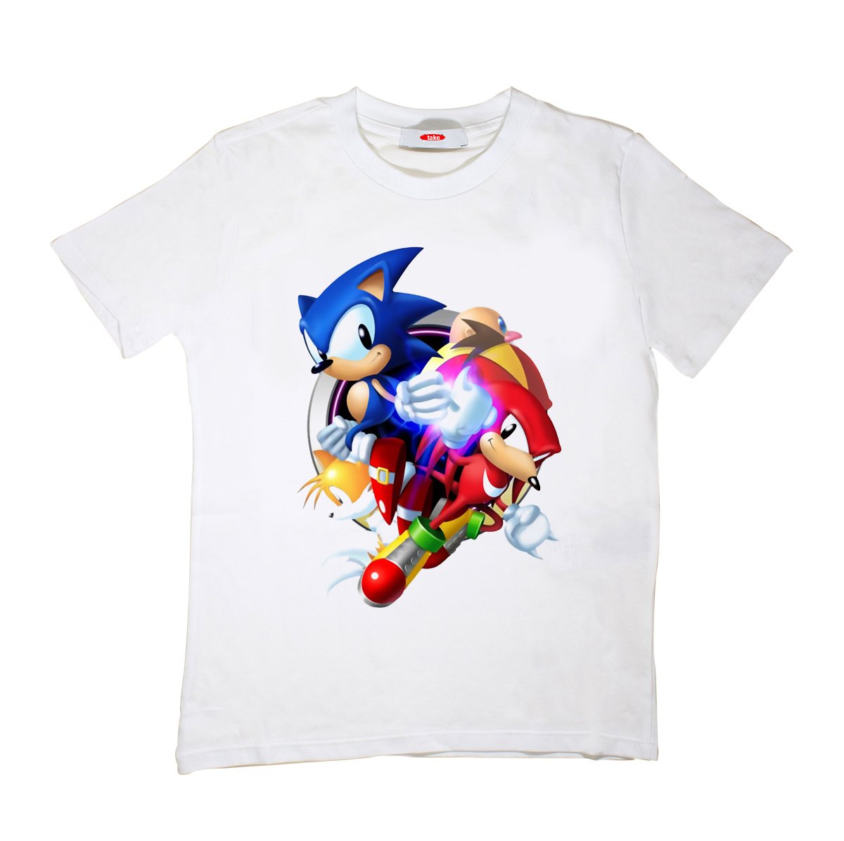 Sonic Çocuk Tişört Beyaz Unisex