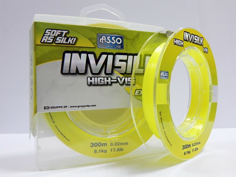 ASSO INVISILK SURF CASTING YELLOW 300 MT