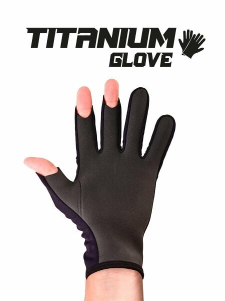 Fujin Pro Angler S24 Titanium Gloves Black Gold
