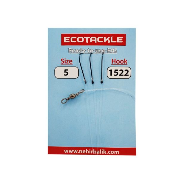 Ecotackle Fırdöndülü İzmarit Takım 1522 3 İğne 100P 3