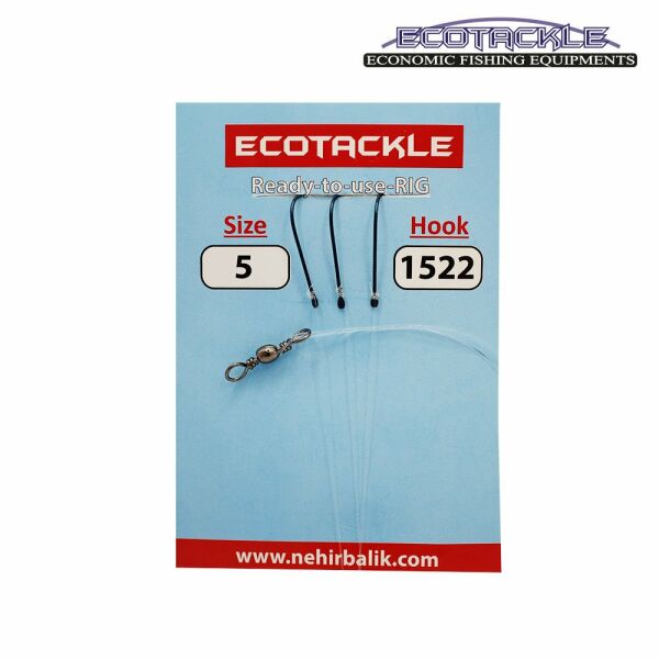 Ecotackle Fırdöndülü İzmarit Takım 1522 3 İğne 100P 3