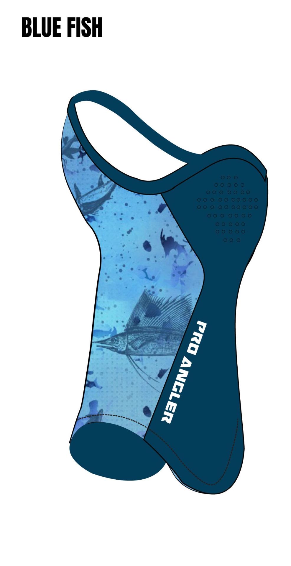 Fujin Pro Angler Sungaiter Boyunluk Blue Fish
