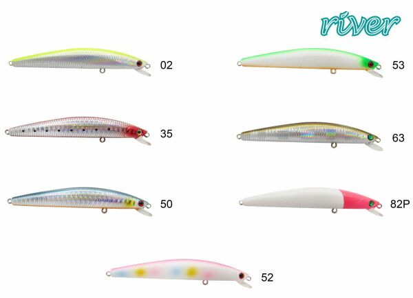River Thin Banger 95F 9.5Cm 8.5G Maket Balık 82P