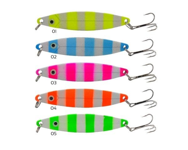 Captain 6145 Lüfer Kaşığı 20gr Zebra Glow 8cm