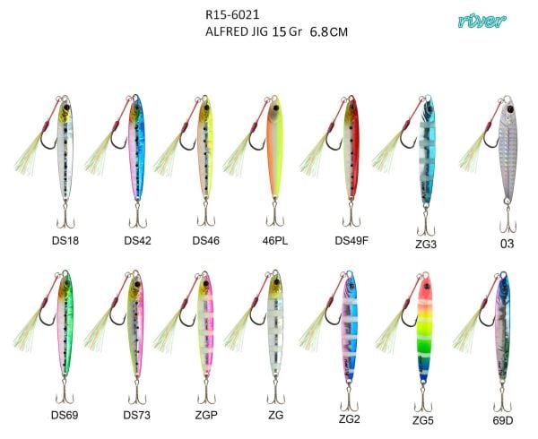 River Alfred Jig 15G 6.8Cm DS18