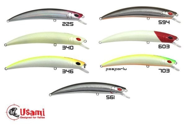 Usami Wasabi Min (Jir) 110F-SR 12.4 G Maket Balık 122