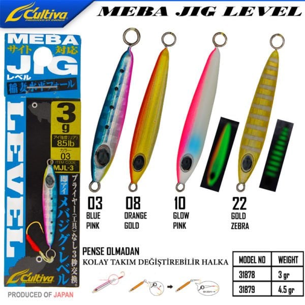 Owner 31878 Meba Jig Level 3.0g