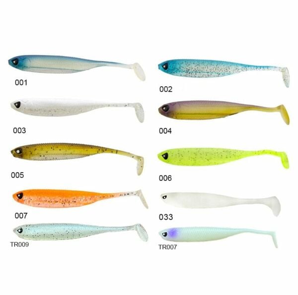Lucky John Makora 3D Shad Tail 4'' (10.16 cm) 6P Silikon Yem TR009