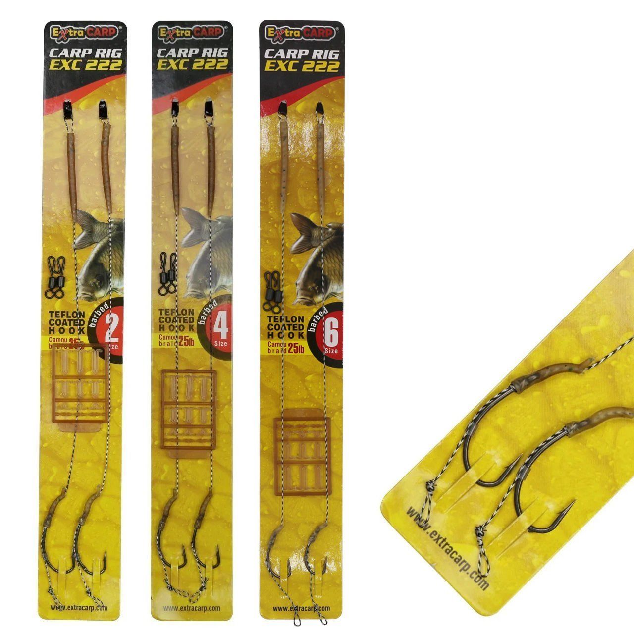 Exc 222 Sazan Boili Takımı Teflon İğneli 25lb 6