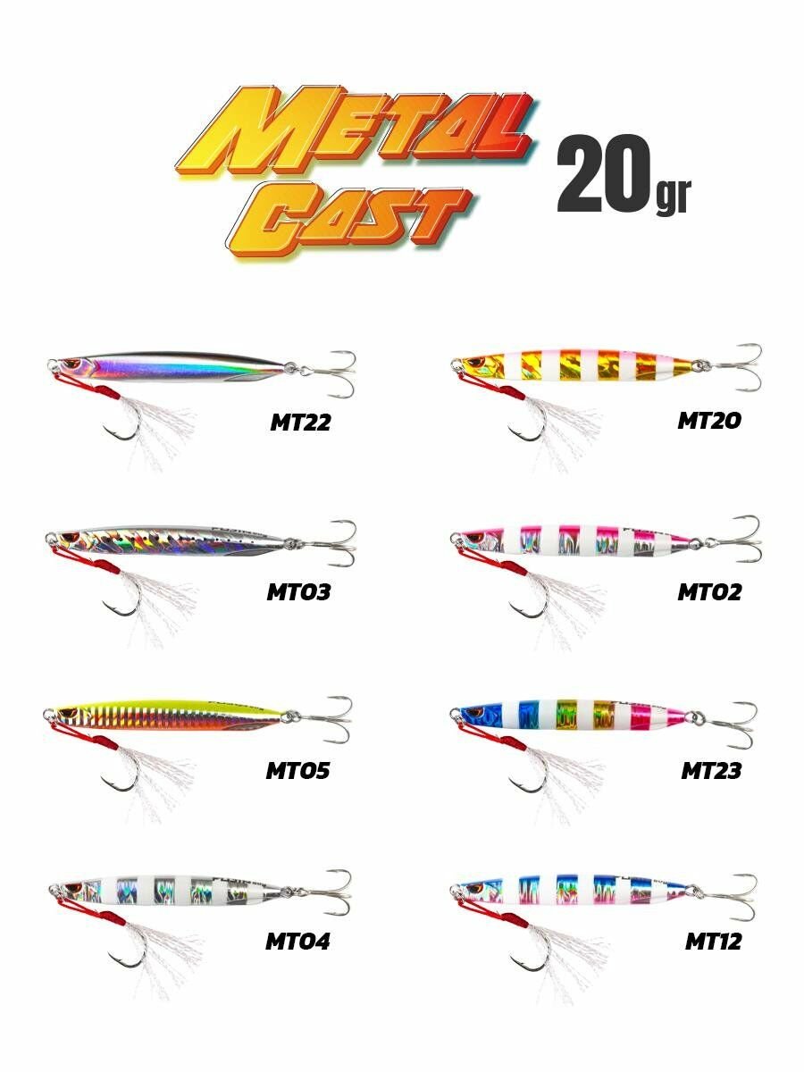 Fujin Metal Cast 20gr Light Jig Metal Yem