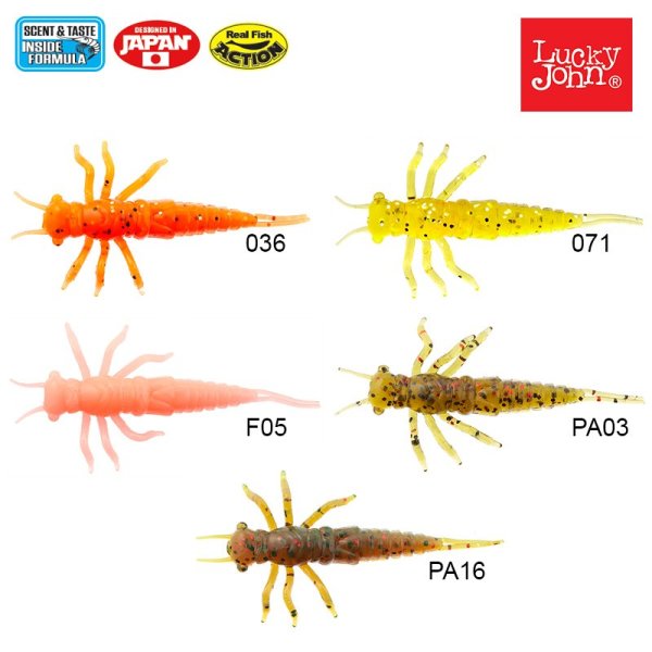 Lucky John Nayada 2'' (5 cm) 9p Silikon Yem 033