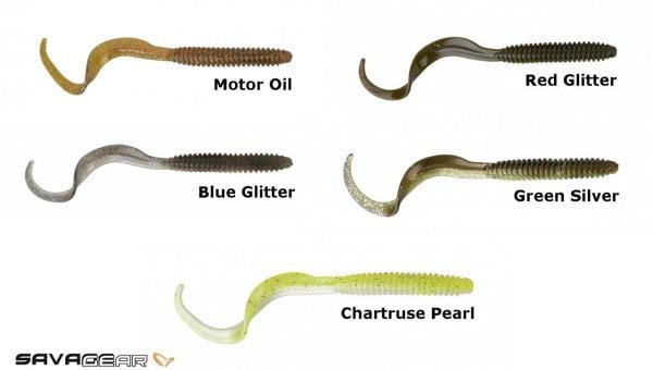Savage gear LB Rib Worm 90 mm 10 Adet Suni Yem