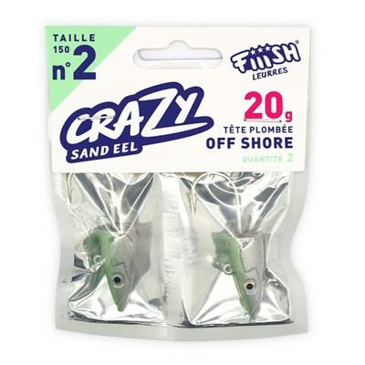 Crazy Sandeel CSE150/2 CSE221 20gr Off Shore Jig Head