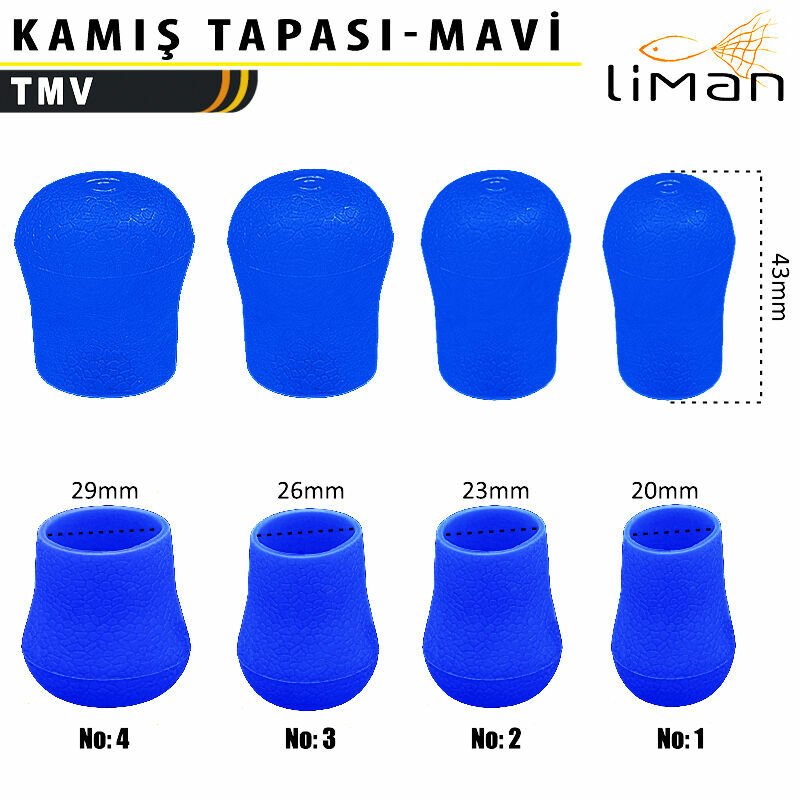Liman Kamış Tapası Mavi - 10 Adetli