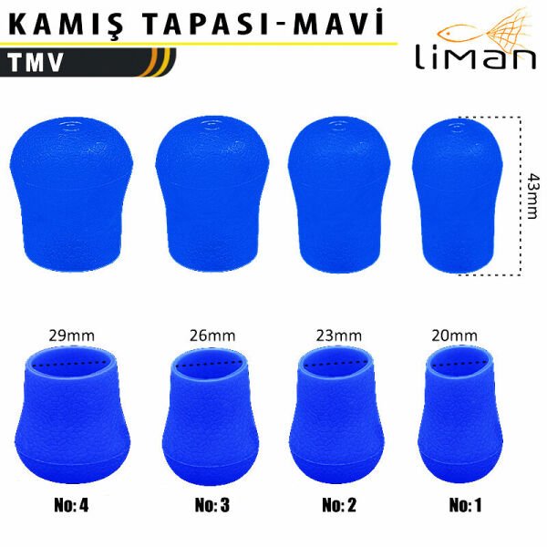 Liman Kamış Tapası Mavi - 10 Adetli