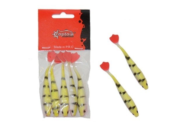 Captain 3566 Pencil Duck 9cm Levrek Silikonu 5'li Paket Suni Yem