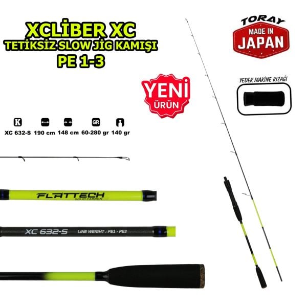 Xcaliber Xc602-5 Slow Jig Kamışı PE1-3 Tetiksiz