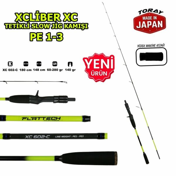 Xcaliber Xc602-5 Slow Jig Kamışı PE1-3 Tetiksiz