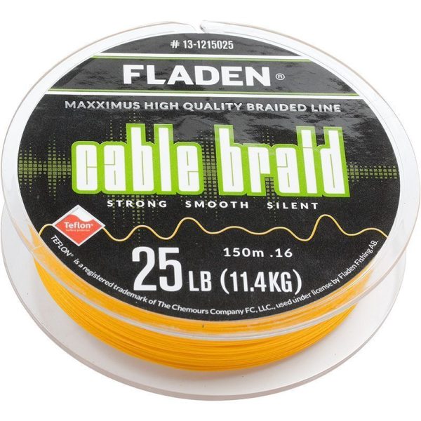 Fladen Maxximus Cable Braid 150M Sarı İp Misina 0.13 MM