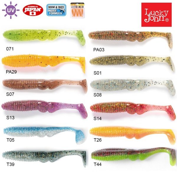 Lucky John Mr. Greedy 3.9'' (9.91 cm) 5P Silikon Yem S13
