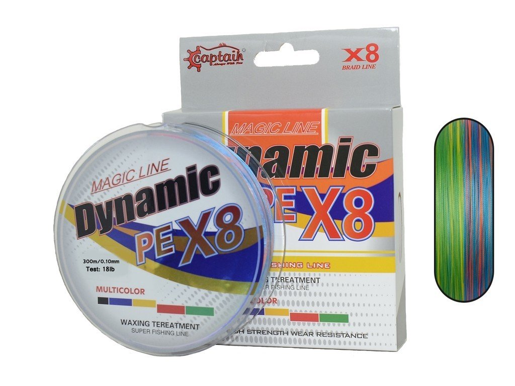 Captain Dynamic PE 8 Örgü İpi Misina 300mt Multi Color