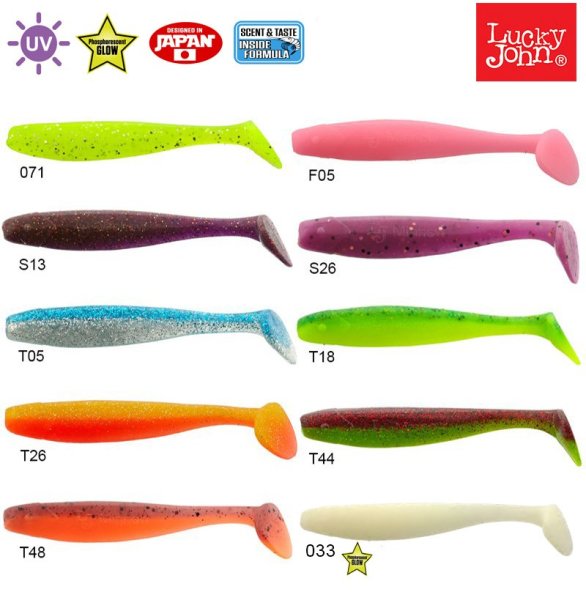 Lucky John Minnow 2.2'' (5.59 cm) 10P Silikon Yem S13