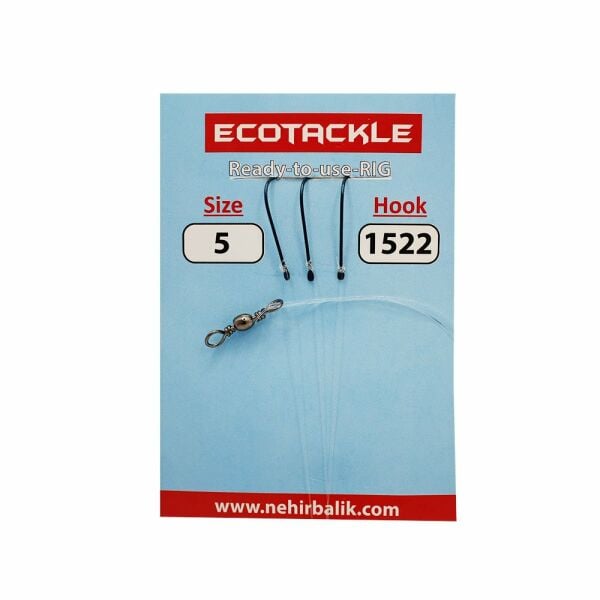 Ecotackle Fırdöndülü İzmarit Takım 1522 3 İğne 100P 1