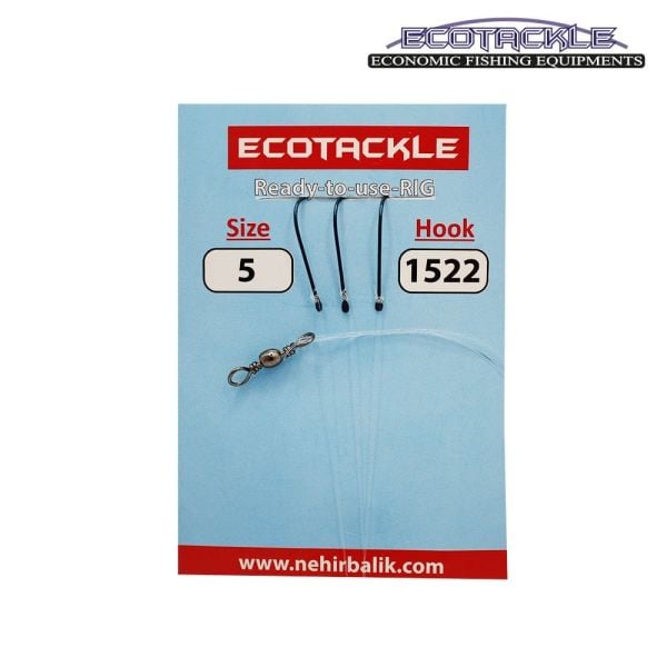 Ecotackle Fırdöndülü İzmarit Takım 1522 3 İğne 100P 5