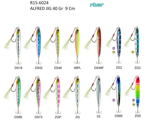 River Alfred Jig 40G 9Cm 69D