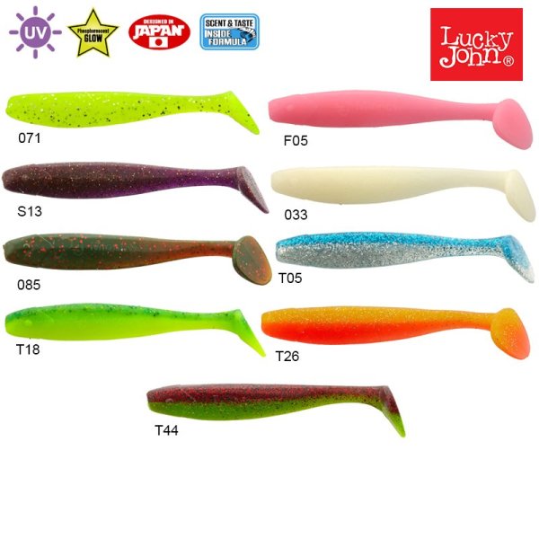 Lucky John Minnow 4.4'' (11.18 cm) 5P Silikon Yem F05