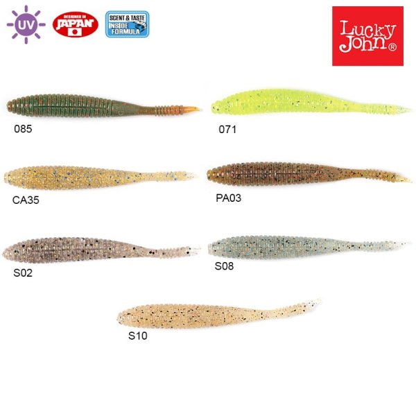 Lucky John S-Shad 3.8'' (9.65 cm) 5P Silikon Yem S02