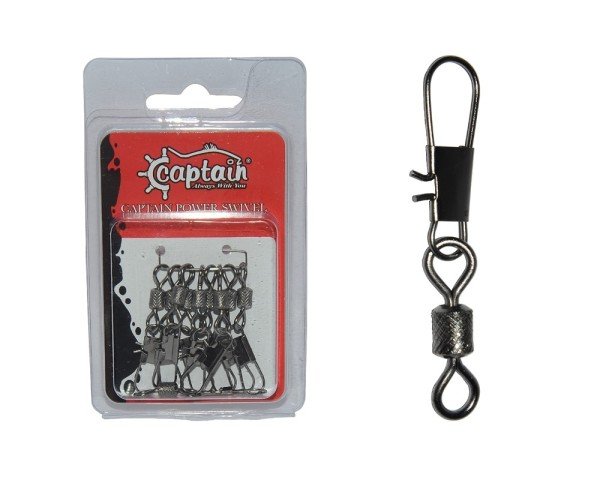 Captain 5023 Kilitli Klips İnox 10'lu Paket Black Nikel